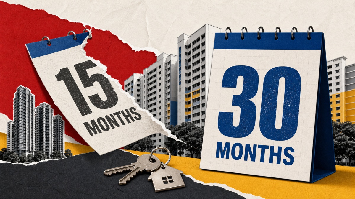 The 15-Month HDB Wait Is Gone. Subsidised Buyers Still Wait 30 Months