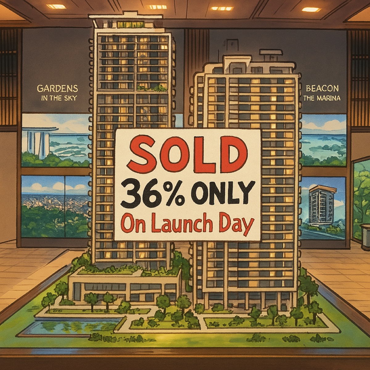 One Marina Gardens sold 36% on launch day